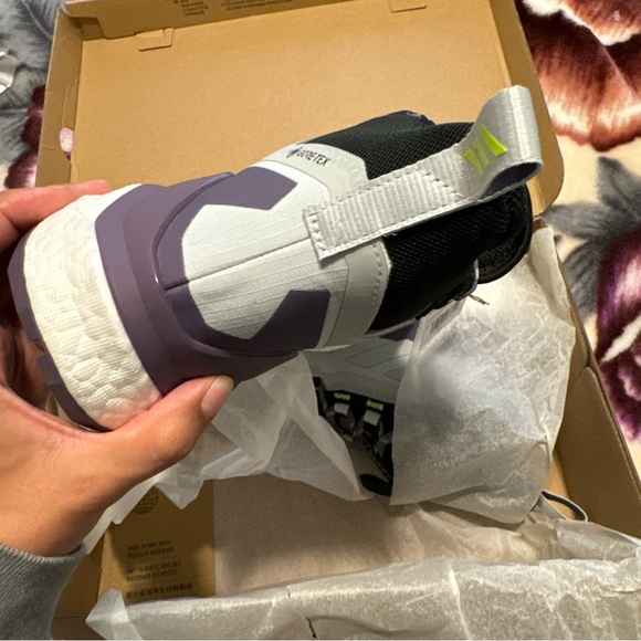 NWT Adidas Terrex Free Hiker 2 Gtx Women’s 8 Hiking shoes Purple Gray - Picture 10 of 16